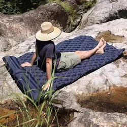 Colchoneta inflable TPU para acampada suave doble, a prueba de humedad