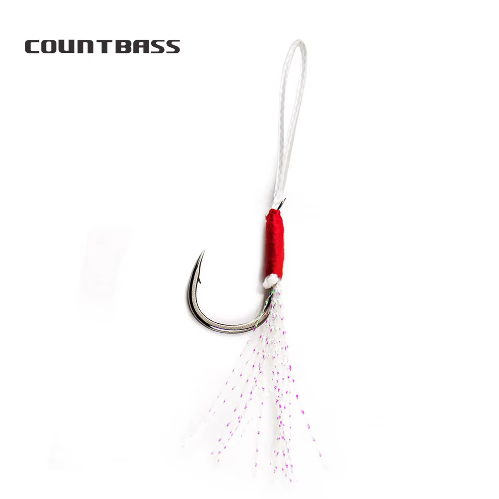 COUNTBASS Anzuelos Jigging – Metal fundido con línea PE - imagen 2