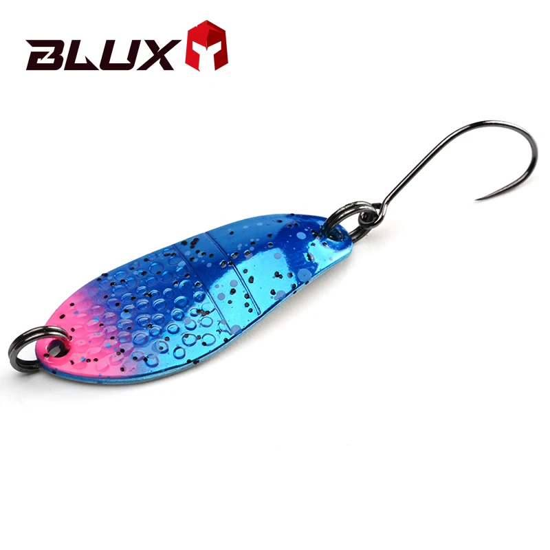 BLUX Señuelo Cucharita Cobre Latón para Trucha Perca