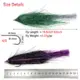 Streamer de pesca holográfico con ojos 3D y tinsel brillante