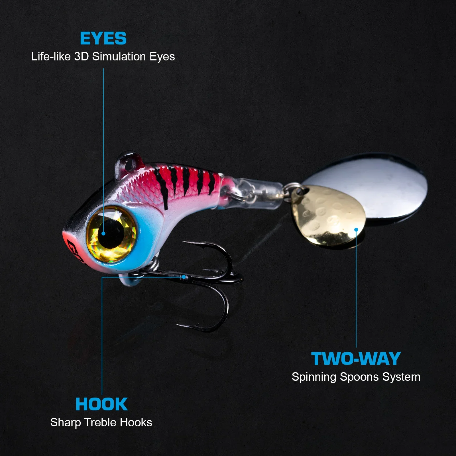 Comparativa de colores disponibles del spinner