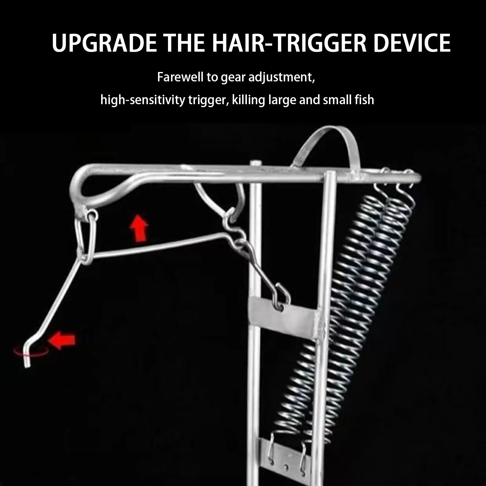Soporte automático para caña de acero inox 304 con resorte - imagen 4