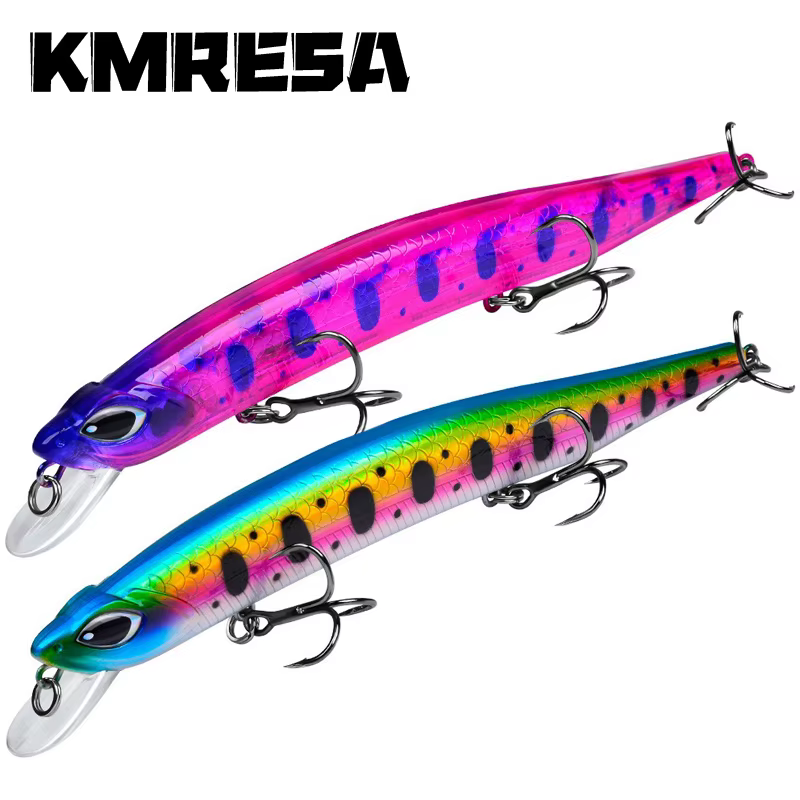 Señuelos artificiales flotantes – Wobblers y Minnows para lubina - imagen 4