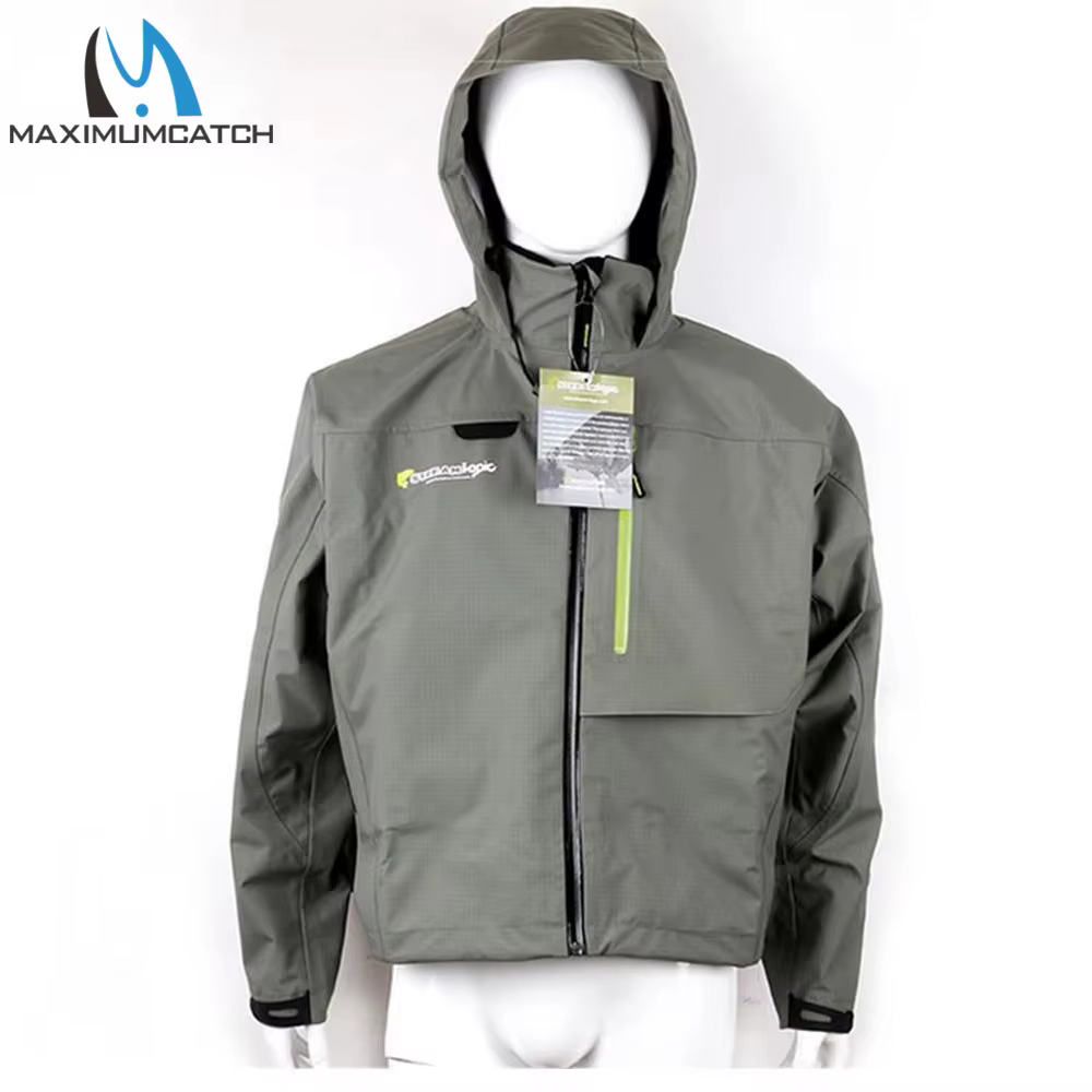 Maximumcatch Chaqueta impermeable transpirable pesca con mosca hombre
