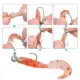 MrLurion Jig Head con anzuelo de cabeza redonda para vinilo - imagen 3