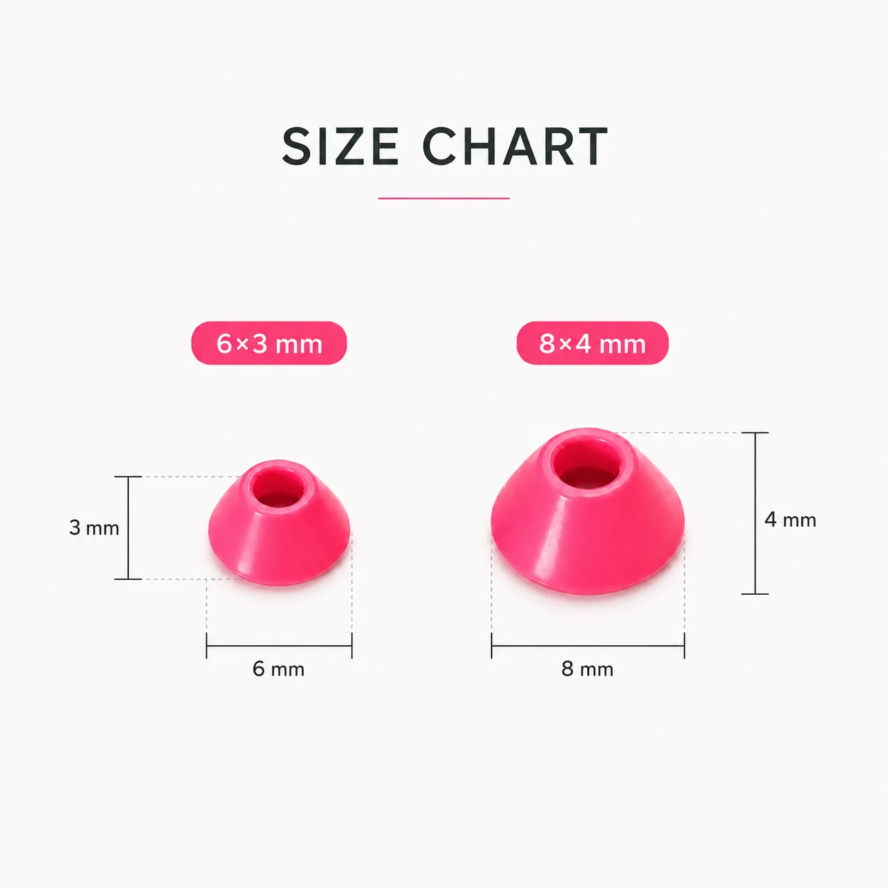 Piezas metálicas para cabeza y cuerpo