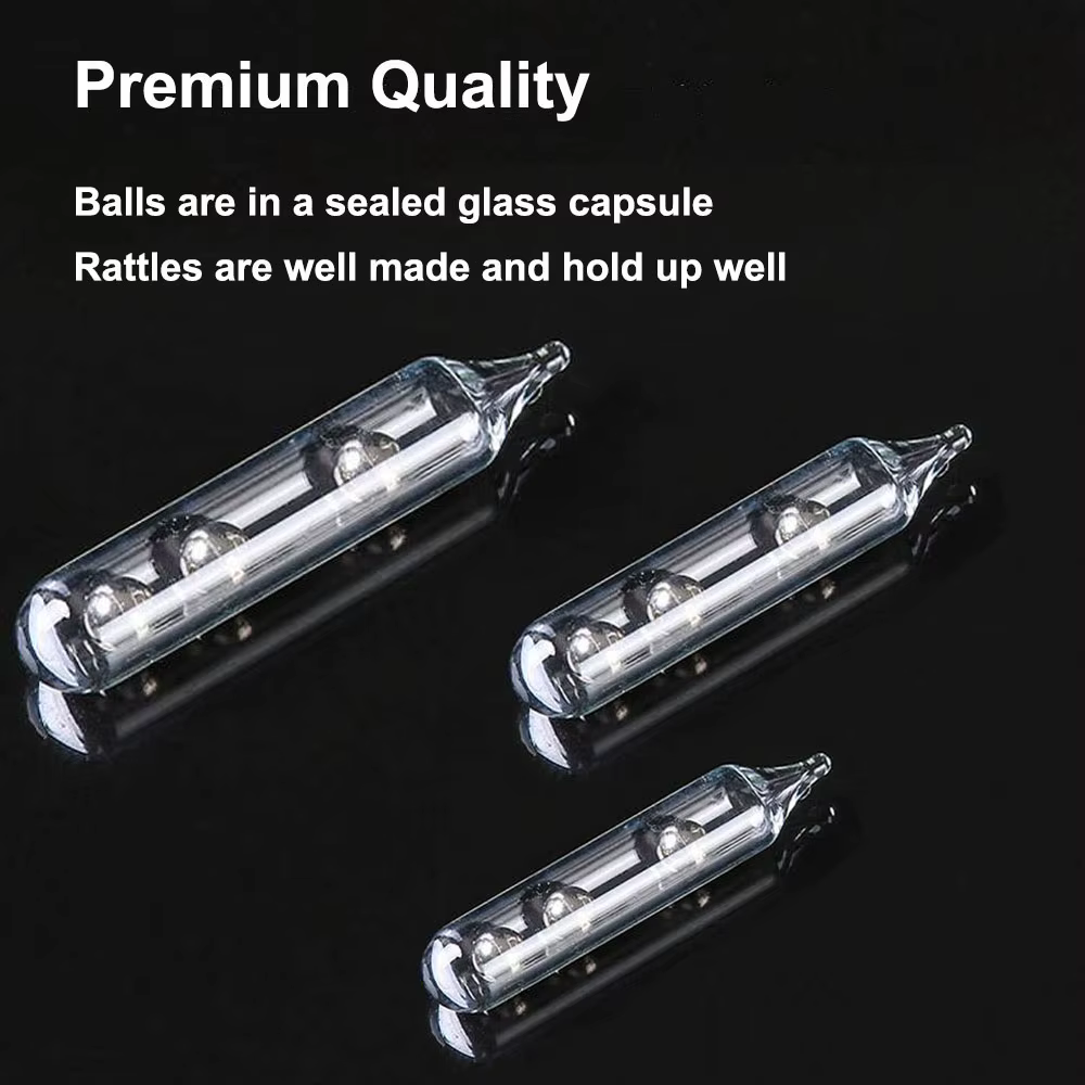 Sonajeros de pesca con tubo cristal para vinilos
