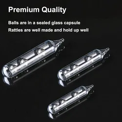 Sonajeros de pesca con tubo cristal para vinilos