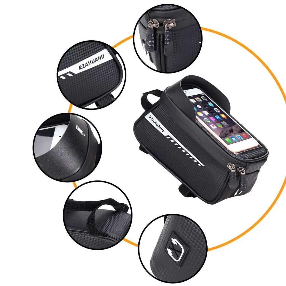 Bolsa portateléfono bici MTB con pantalla táctil y funda rígida - imagen 4
