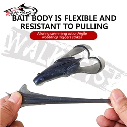 WALK FISH Señuelo rana TPR con cuentas sonoras y vibro