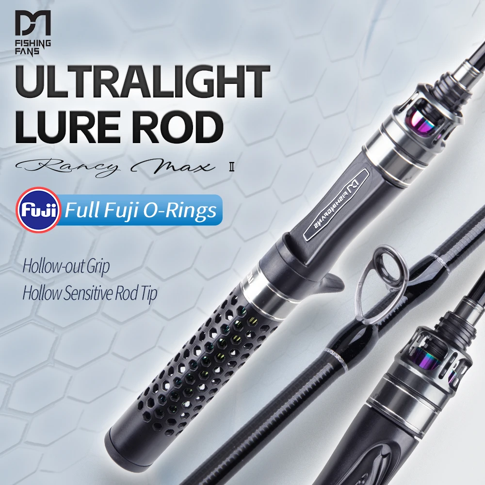 Punta de caña ultraligera sensible Fuji carbono FISHINGFANS para trucha