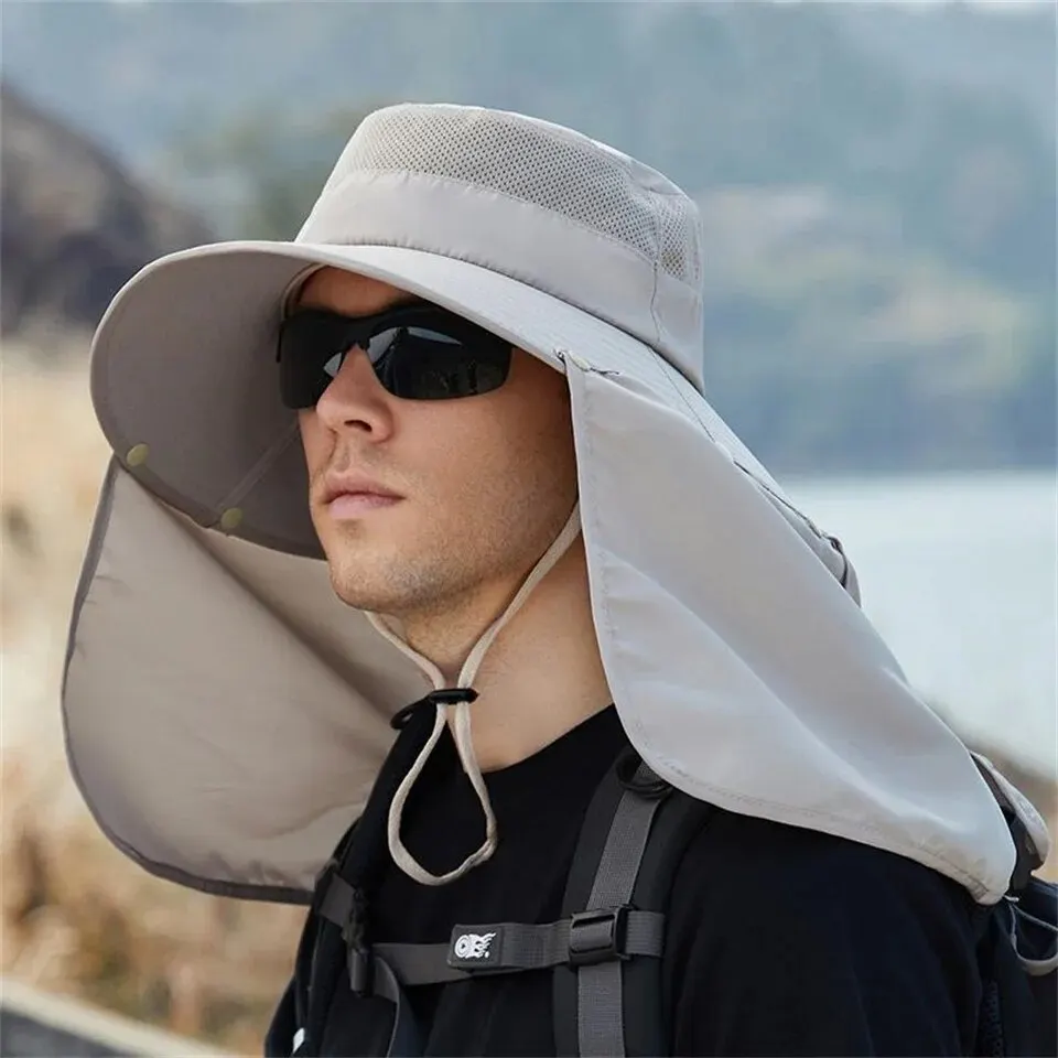 Sombrero de pesca plegable y ligero
