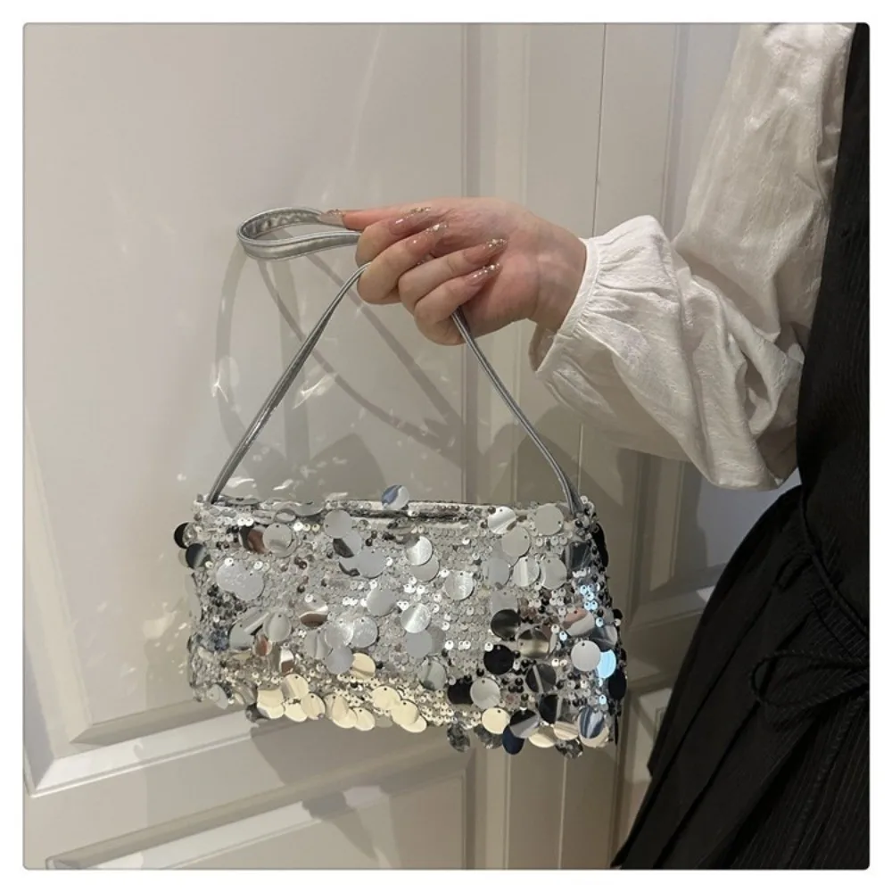 Bolso para fiesta de noche en color plata