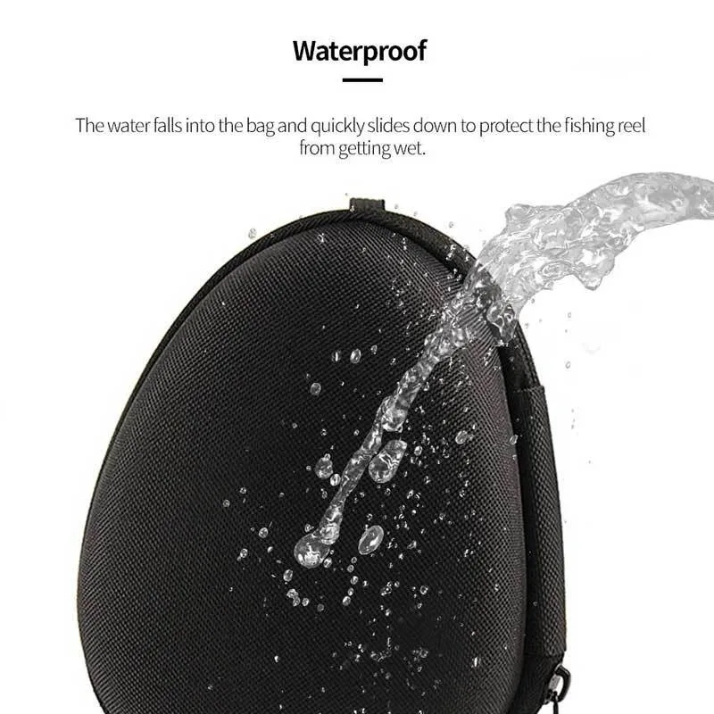 Funda EVA negra para carretes de pesca – bolsa portátil impermeable - imagen 5
