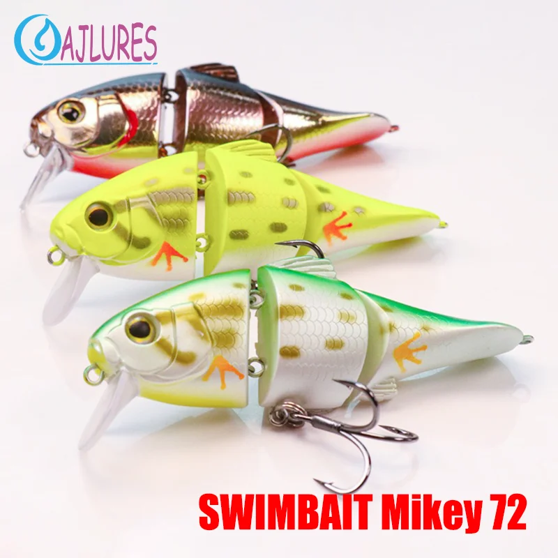 Jackail Mikey 72 swimbait articulado para lucio y trucha - imagen 2