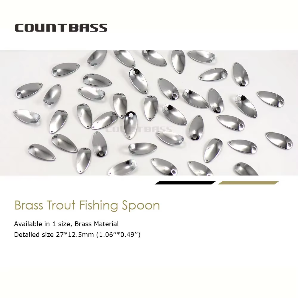 Countbass SP011 Cucharas de Pesca para Lucio Latón Blanco - imagen 2