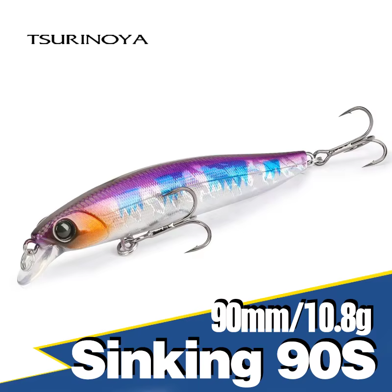 TSURINOYA 90SS Minnow Jerkbait hundimiento lento 90mm - imagen 5
