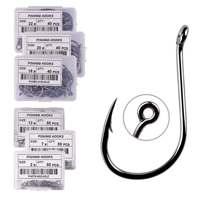 Anzuelo Jig con púas de carbono para mosca – Tallas 2-22 para carpa