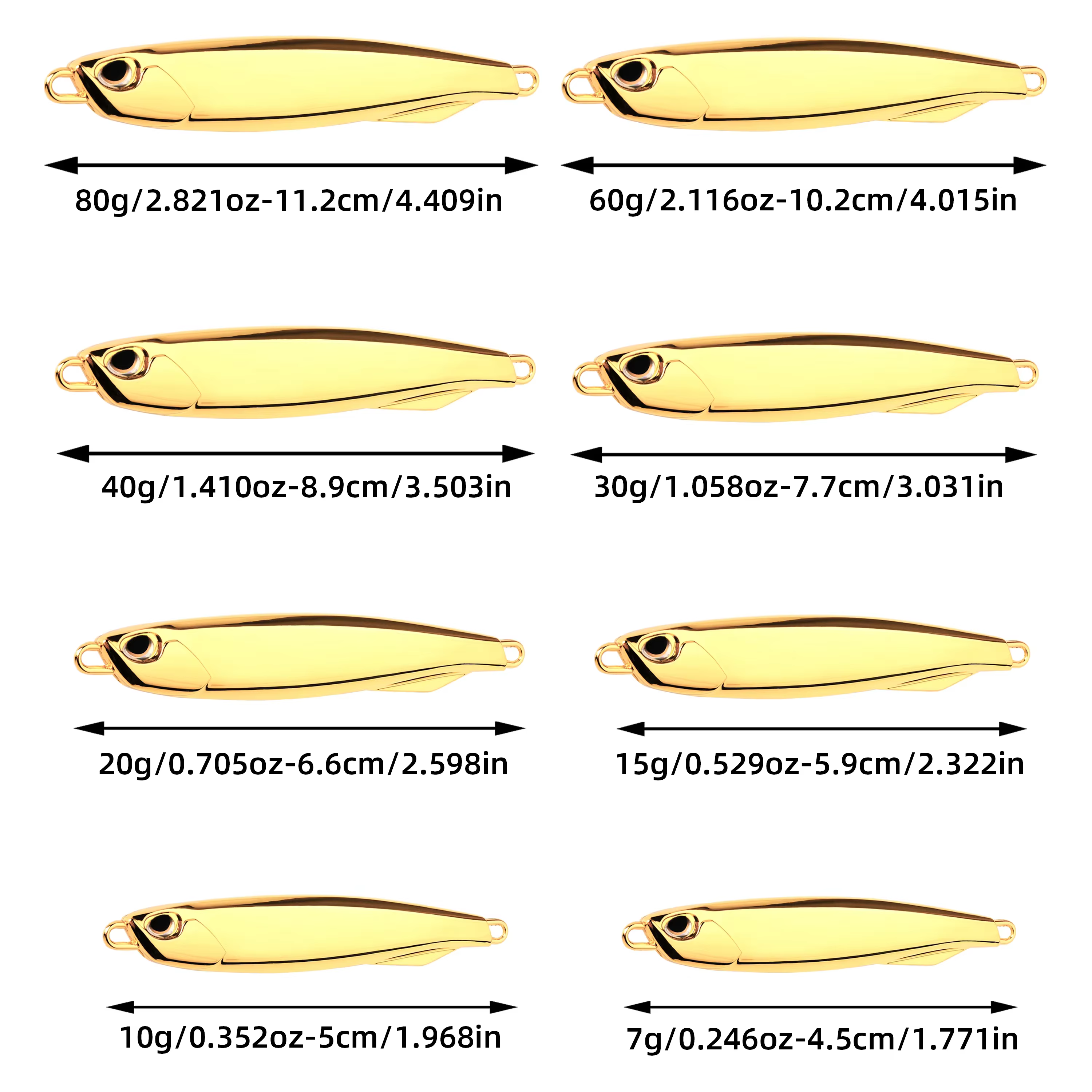 Jig metálico de alta precisión para lubina y trucha – Pesca de fondo - imagen 5
