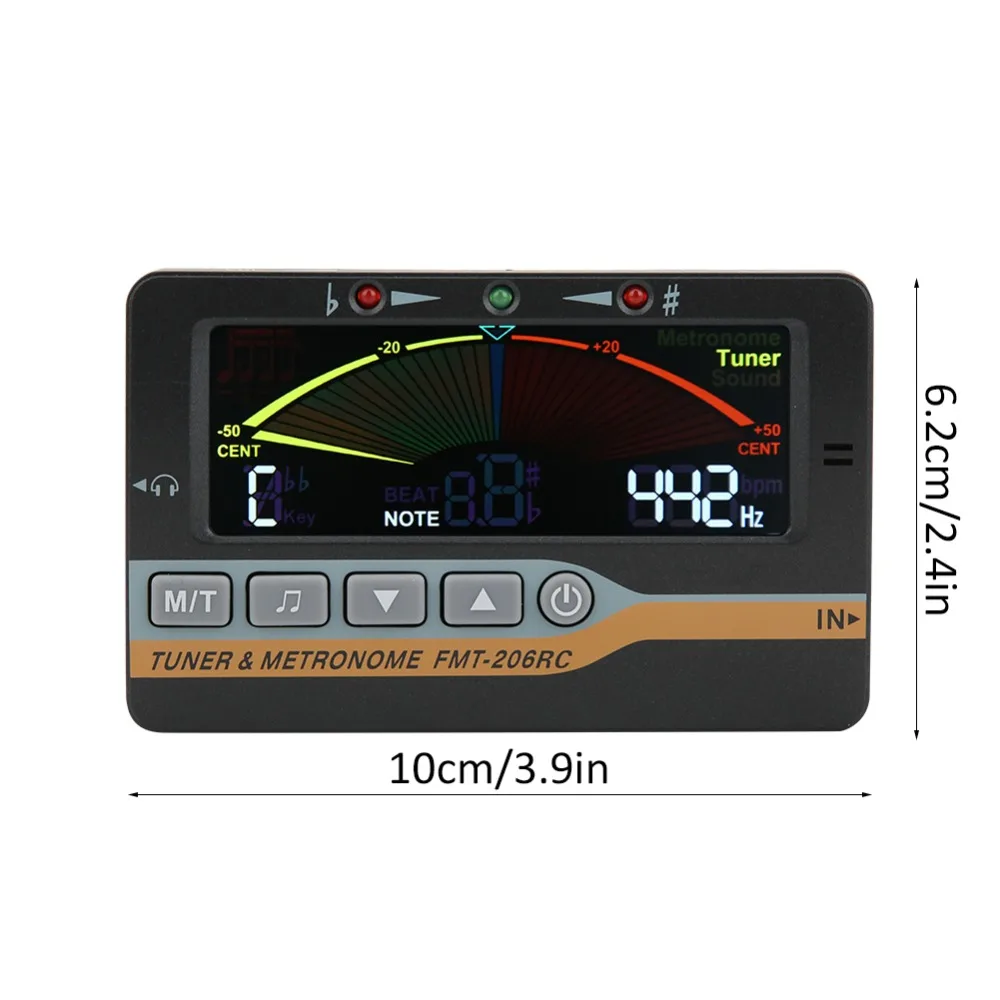 Metrónomo digital 3 en 1 con pantalla LCD