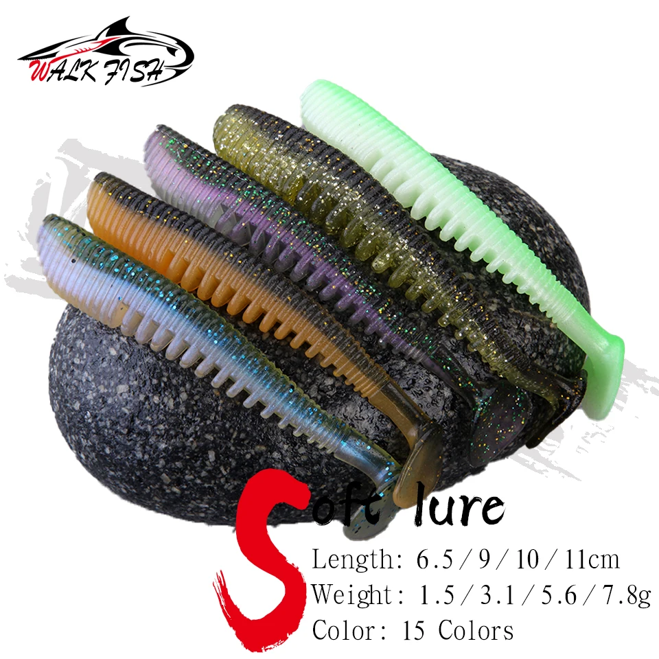 WALK FISH Señuelos de Silicona Wobbler aroma Trucha 6.5/9/10/11 cm