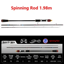 Caña FUJI jigging lento para pulpo, calamar y sepia carbono