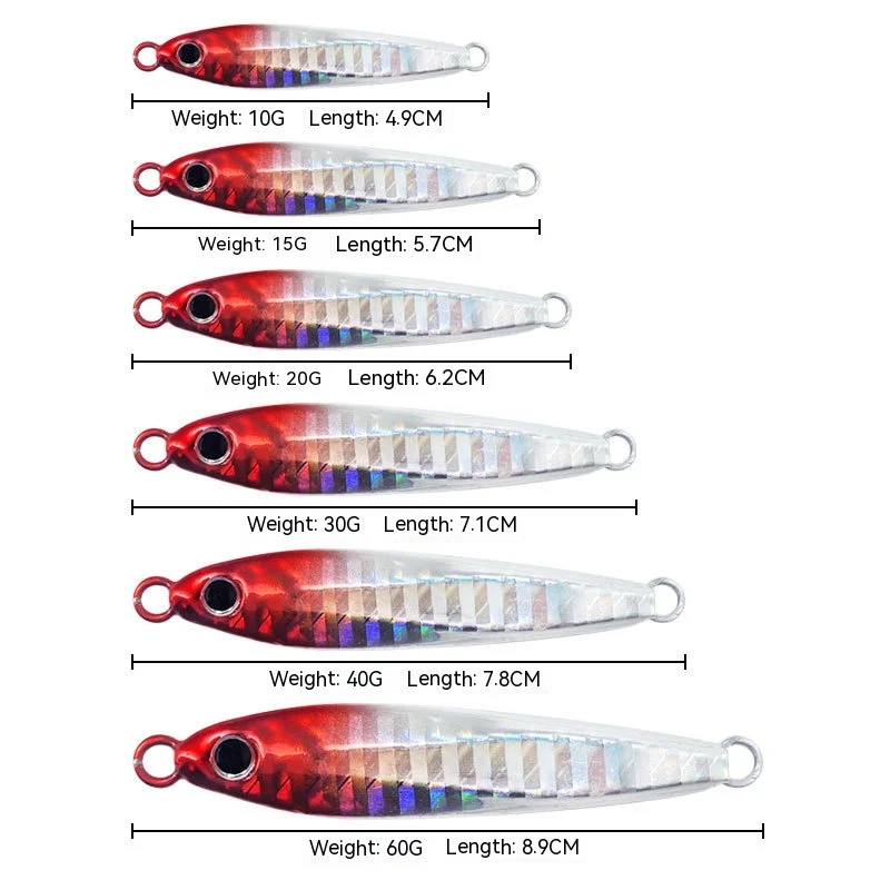 Jig de Metal para pesca en mar – Acabado realista - imagen 2
