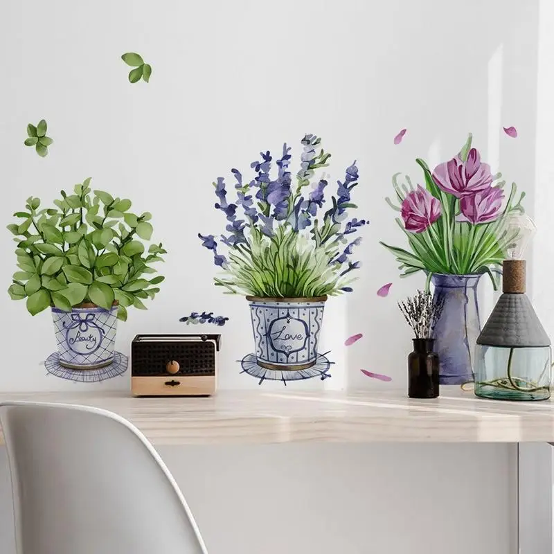 Decoración floral en PVC