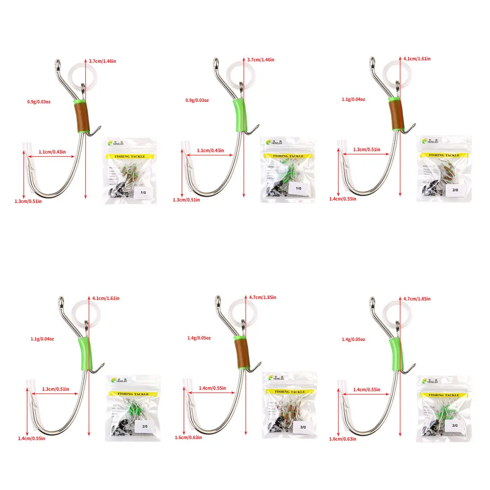 Anzuelos Jig Head acero inoxidable con púas para vinilo camarón - imagen 5