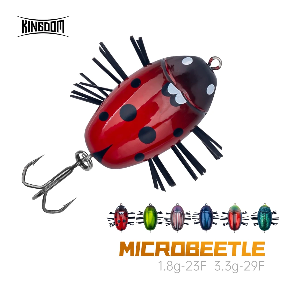 Kingdom Microbeetle Señuelo Flotante de Insecto con Anzuelo Triple