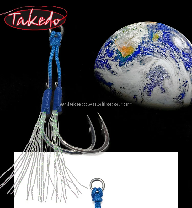 Anzuelos de asistencia TAKEDO 4/0 para pesca de atún