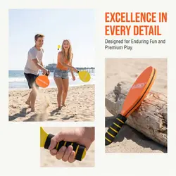 Palas de playa en madera con mango antideslizante y empuñadura