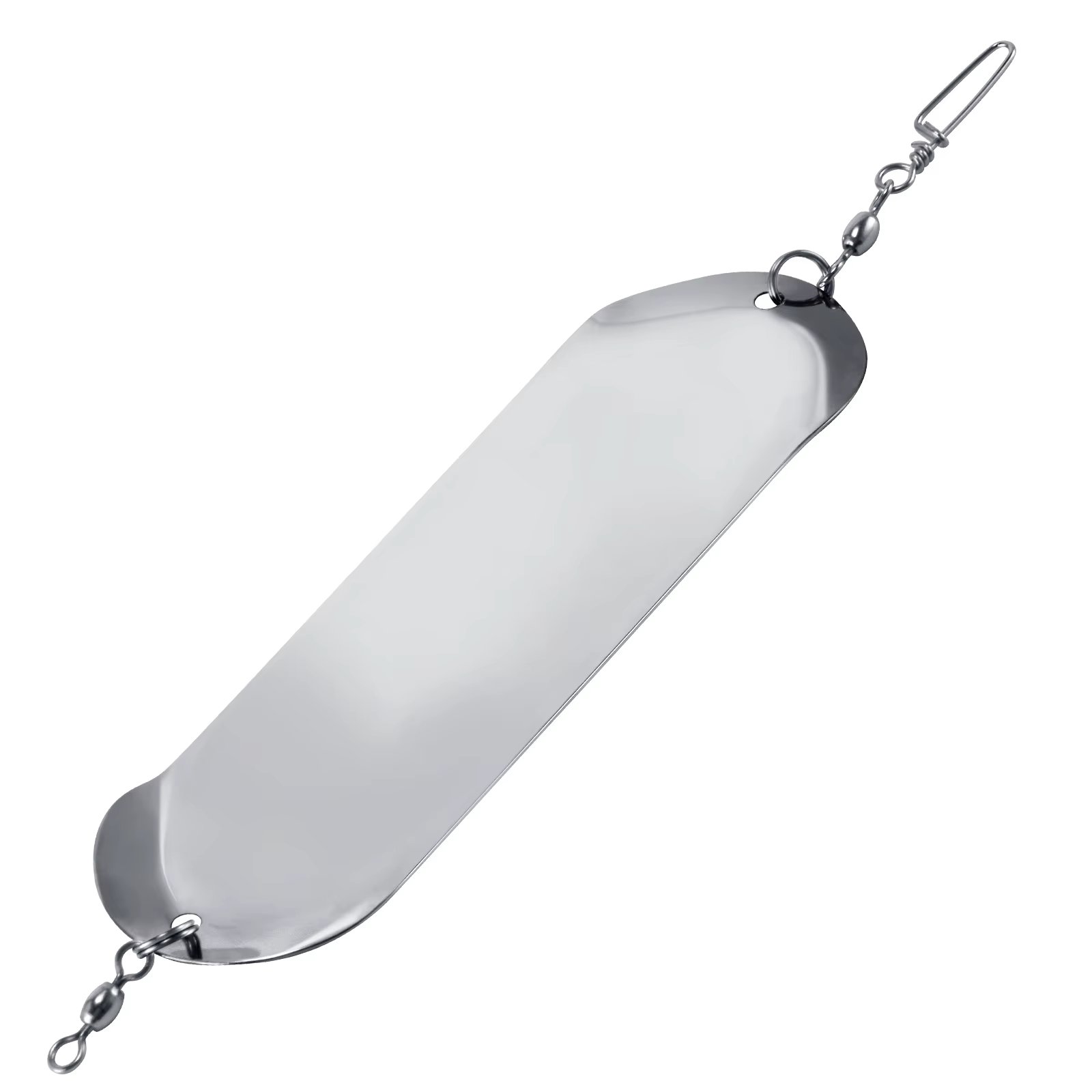 Señuelo flasher cromado para pesca de arrastre