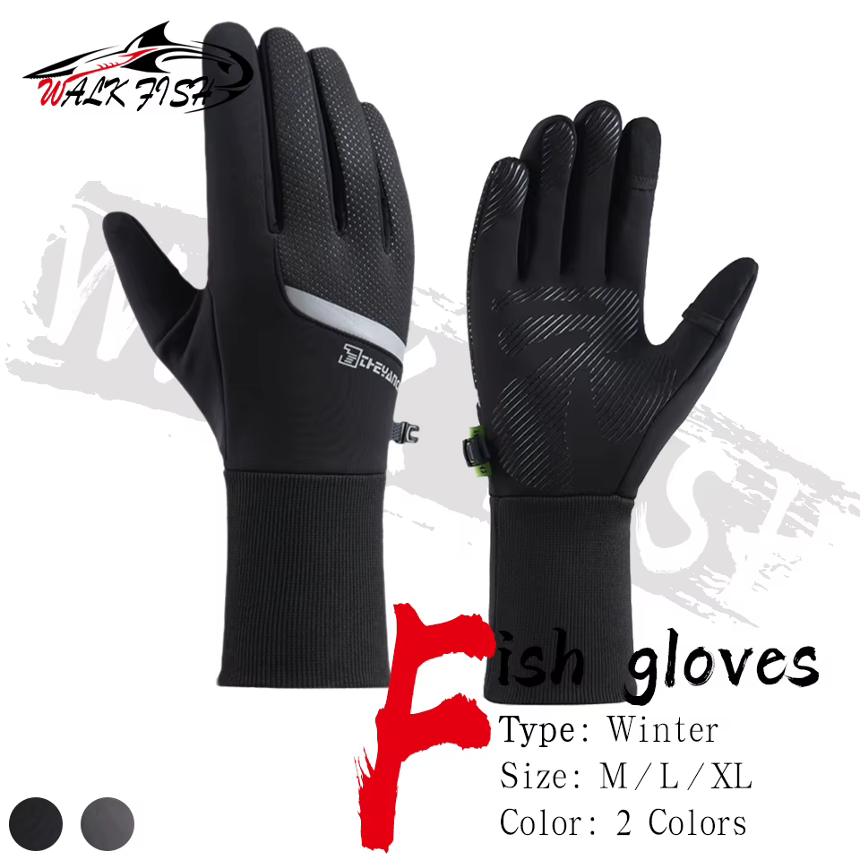 Walk Fish Guantes de pesca con dedos abiertos y táctiles - imagen 2