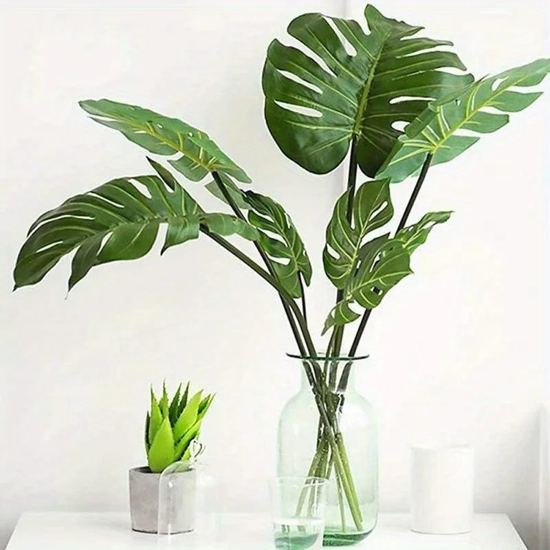 Planta artificial de monstera para decoración hawaiana tropical - imagen 5