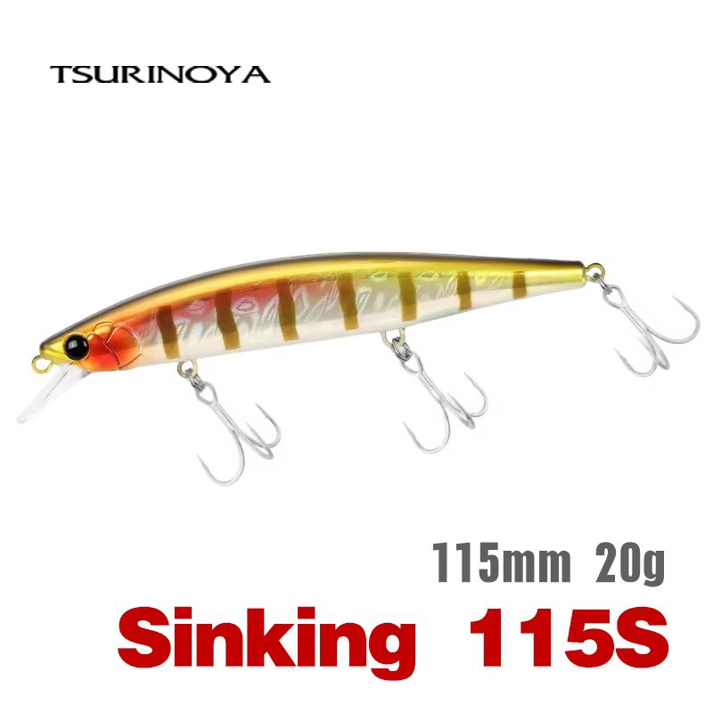 Tsurinoya 115S Jerkbait – 11.5cm 20g hundido para lucio - imagen 4