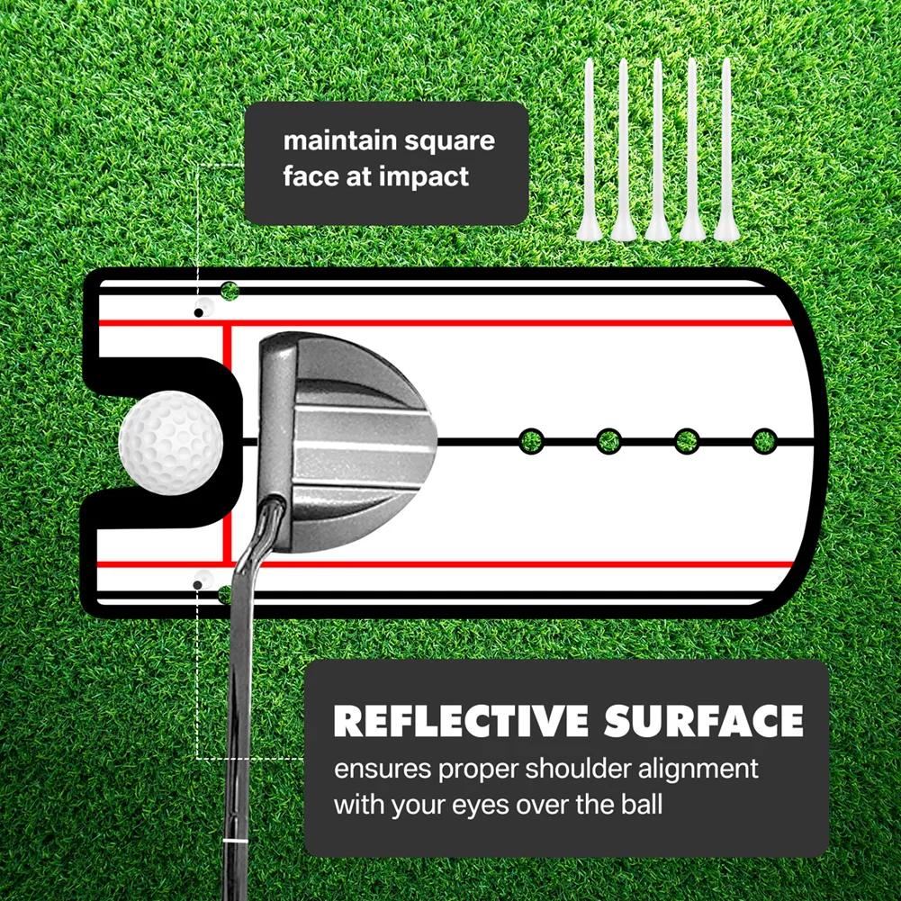 Espejo de alineación para putt - Entrenamiento de colocación y ojo - imagen 3