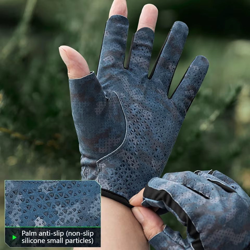 Walk Fish Guantes de Pesca Antideslizantes con Protección Solar - imagen 4