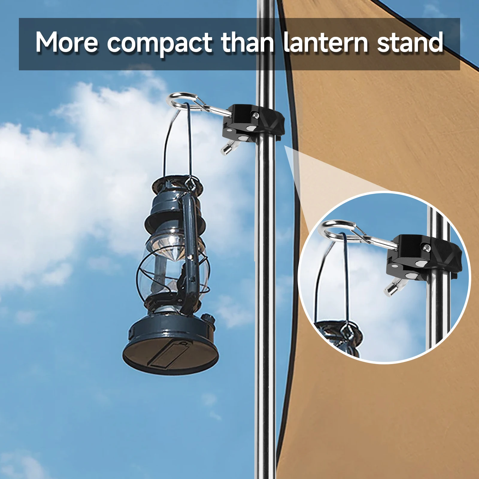 SANLIKE Abrazadera de baca para lona – Resistente superclamp para SUV y camping - imagen 4