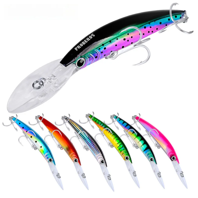 PRO BEROS Minnow señuelo para mar de plástico rígido
