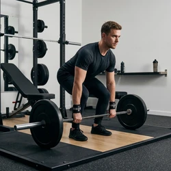 Muñequeras de entrenamiento con soporte reforzado para levantamiento