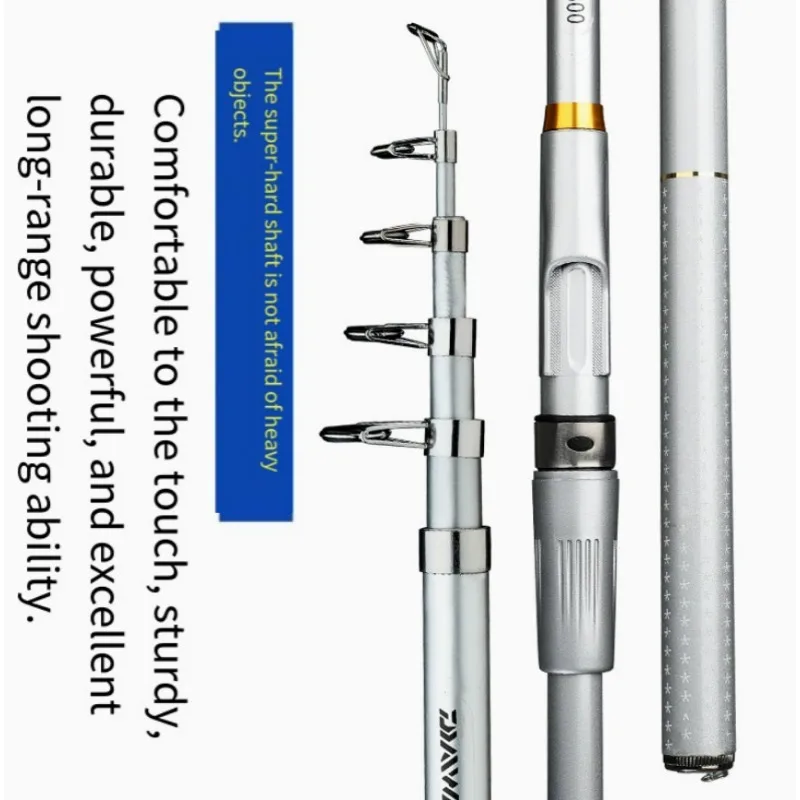 Caña retráctil portátil con guías de cerámica y diseño robusto - imagen 3