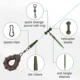 Accesorios para montajes de carpa: mangas anti-enredos y terminales