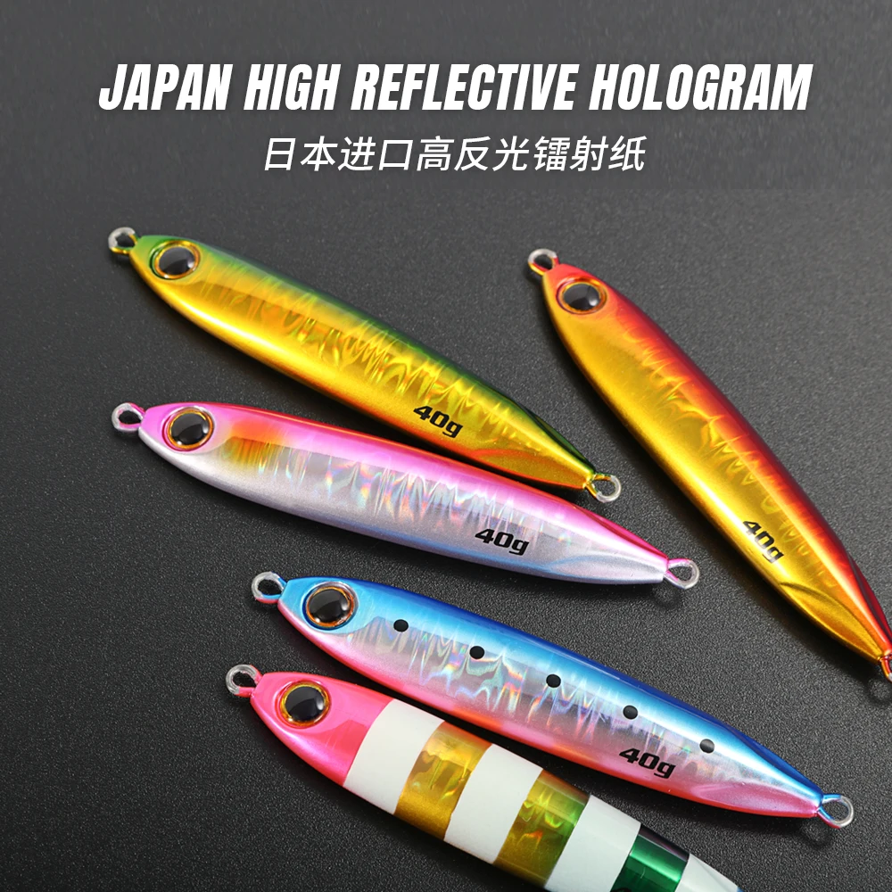 Blatt Cast Slim Shore JIGGING PRO Señuelo jig metal 40-60 g de pesca - imagen 2