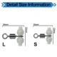 Conectores giratorios T brillantes con cuentas para jig - imagen 2