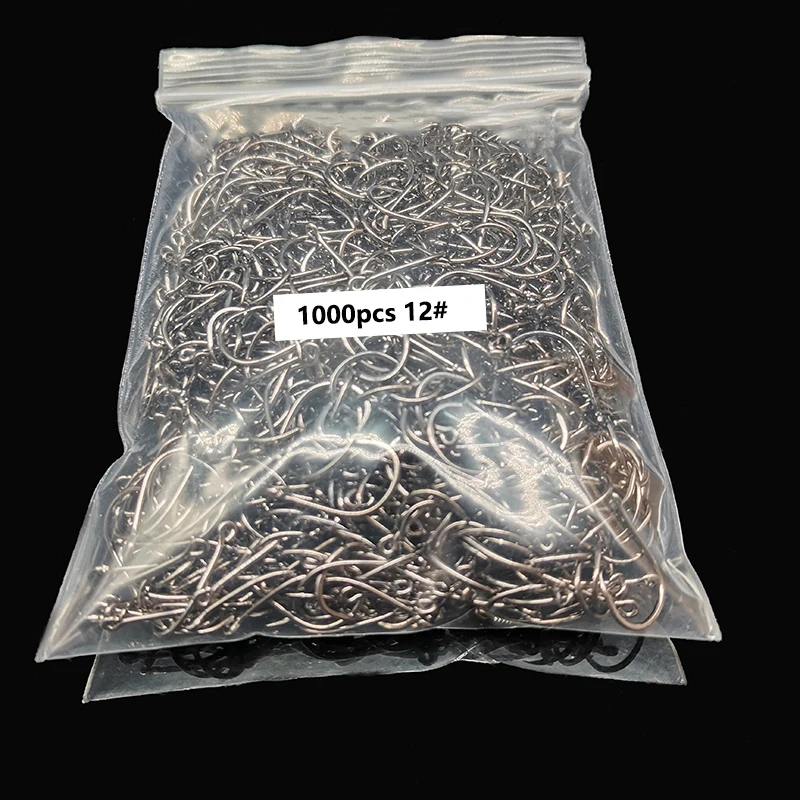 Anzuelos Jig tipo circular forjados con púas para carpa