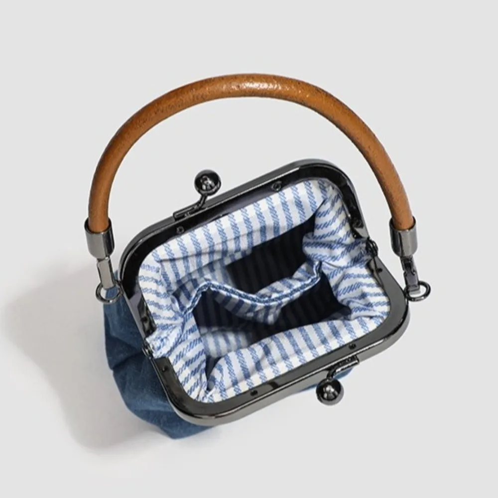 Bolso bandolera vintage azul marino para mujer, estilo diseñador - imagen 5