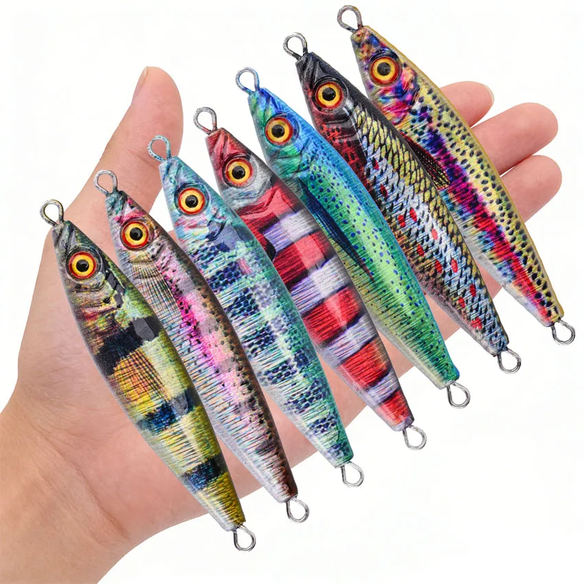 Señuelo de plomo con cuchilla giratoria para pesca lenta en mar - imagen 5