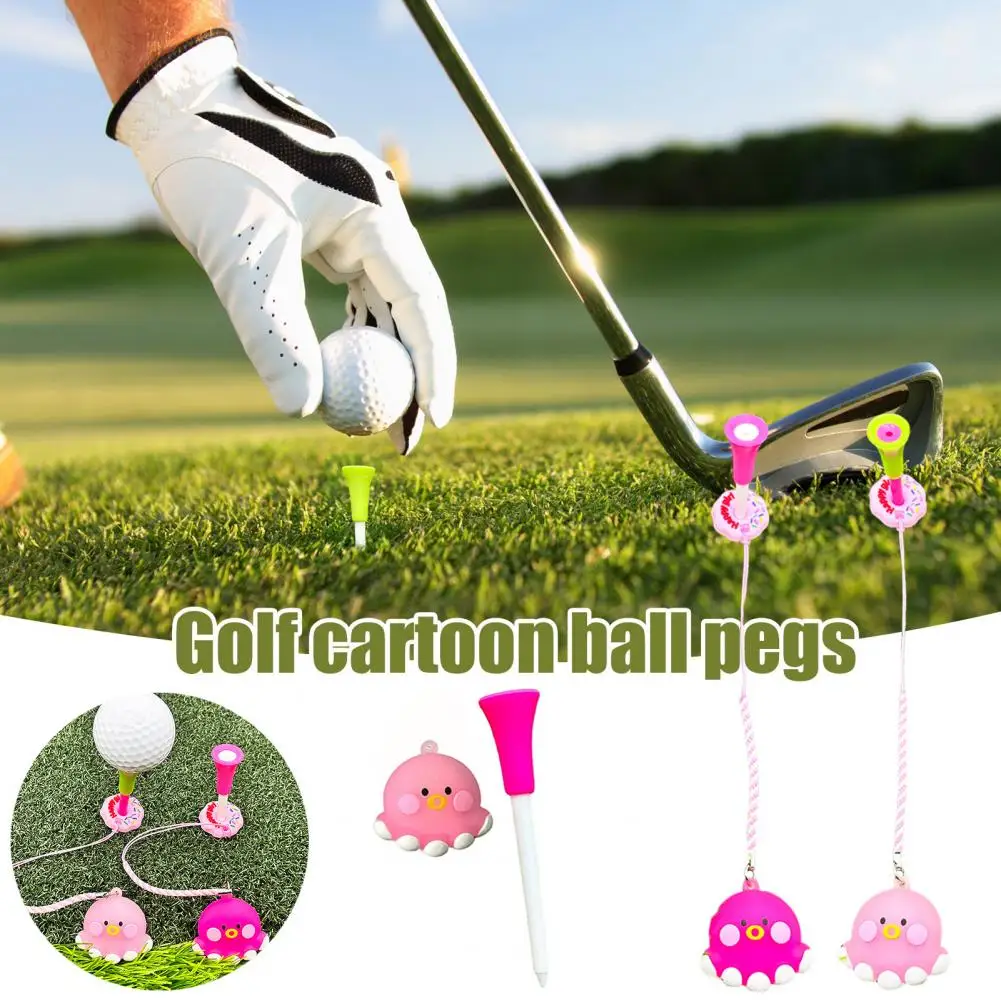 Colgador en uso, enganchado a una bolsa de golf