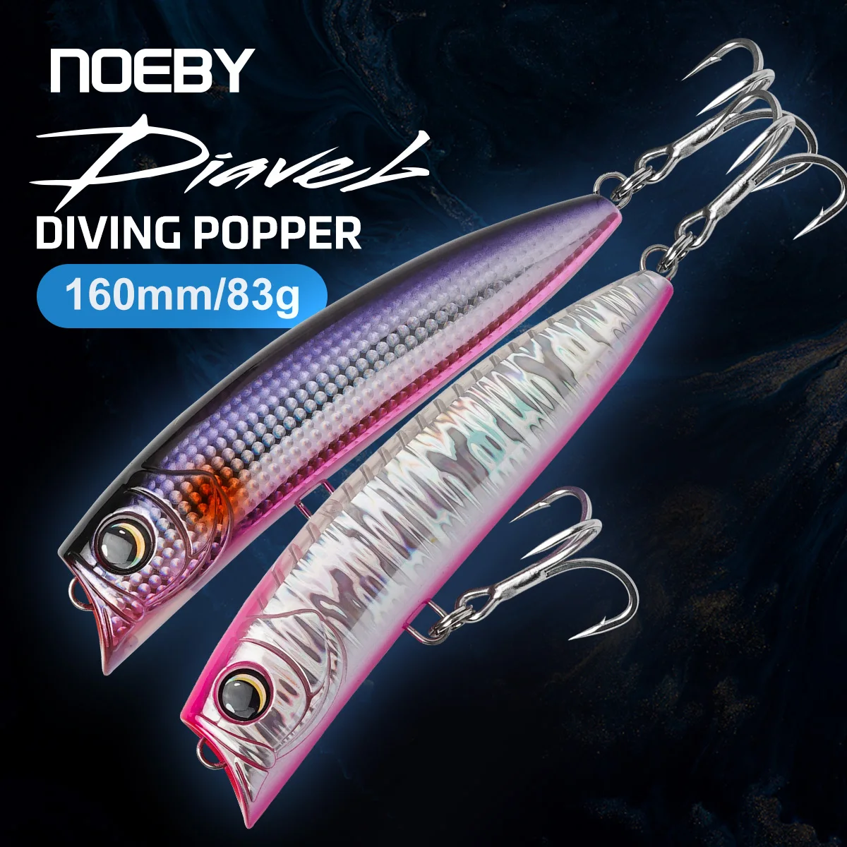 NOEBY Diavel Diving GT Señuelo Popper para atún – aguas saladas - imagen 3